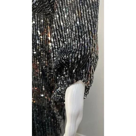 R&M Richards Sparkly Drape Back Dress Red Carpet Worthy! New Year & X-mass Party - Picture 11 of 16